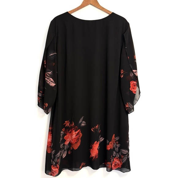Grace Karin Dresses & Skirts - Grace Karin Floral Bell Sleeve Sheath Dress Size 3XL‎ Lined Formal NWT Elegant